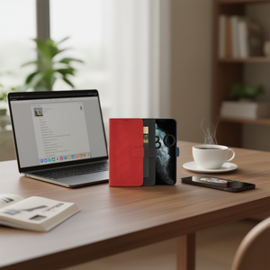 เคสโทรศัพท์แบบมีช่องใส่บัตรหนังเทียม DAM Diamond Flap สำหรับ 15 Pro - Product Image 2