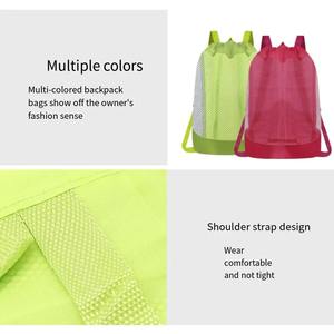 Waterproof Foldable Gym <b>Bag</b> Bundle Pocket Fitness Backpack Drawstring Shop Pocket Hiking Camping Swimming <b>Men</b> Women Sports <b>Bags</b> - Product Image 5