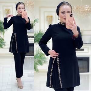 2024 DECENT BEAUTIFUL NAVY KURTA & <b>PANT</b> DRESS with EMBELLISHED ZARI ZARDOZI EMBROIDERY & LACE WORK IDEAL for WEDDING & PARTIES - Product Image 1