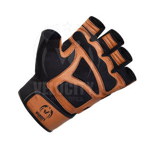 Gants de fitness personnalisés à demi-doigts en cuir synthétique durable, gants d'entraînement de gymnastique d'haltérophilie à la main, prix de gros - Product Image 6