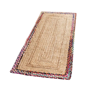 พรมปอกระเจาถักแบบธรรมชาติทำด้วยมือพรมอิสลามแบบเรียบง่าย - Product Image 1