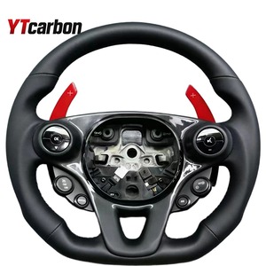 Volante de Cuero Personalizado YTcarbon para <span class=keywords><strong>Smart</strong></span> Fortwo, Forfour, Forspeed, Forstars, <span class=keywords><strong>Smart</strong></span> <span class=keywords><strong>Roadster</strong></span>, Mejora del Interior del Automóvil - Product Image 1