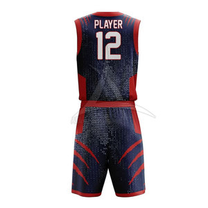 Ensembles d'uniformes de basket-ball à sublimation classique Respirant Léger Durable 100% Polyester Personnalisable pour les joueurs de tous les niveaux - Product Image 3