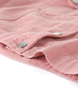 2025 femmes vêtements d'été coupe ajustée boutonné manches longues décontracté Streetwear recadrée Denim vestes OEM veste en jean personnalisé - Product Image 6