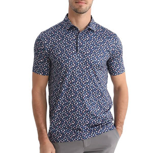 Camisetas de golf de manga corta personalizadas para hombre al por mayor estampado sólido para Polo 92% poliéster 8% LICRA transpirable algodón/Bambú - Product Image 1