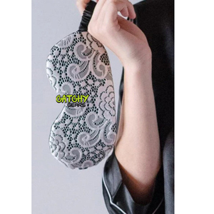 ผ้าปิดตาทำจากผ้าซาตินเนื้อนุ่มออกแบบได้ตามต้องการมีสายรัดยืดหยุ่นสำหรับการเดินทางในฤดูหนาวหรืองานแต่งงานของขวัญ - Product Image 5