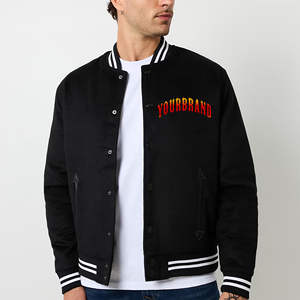 Chaqueta universitaria hecha a medida de alta calidad, ropa de calle holgada, estilo universitario, bordado, Hip Hop pesado, transpirable para hombres - Product Image 4