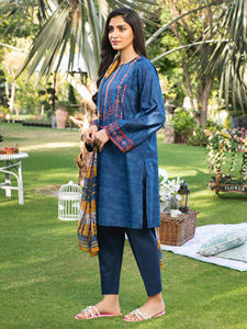 Nouvelle collection de pelouse Pakistan et indien imprimé Shalwar Kameez costumes sur pelouse tissu meilleure vente femmes robe de pelouse d'été - Product Image 2