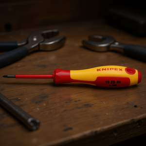 Knipex VDE Burnished <b>Screwdriver</b> for Cross Recessed Pozidriv Screws - Product Image 3