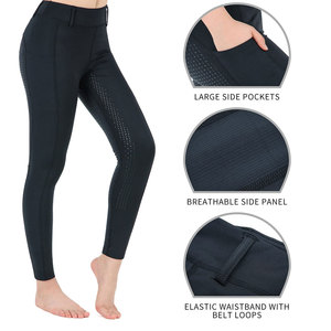 Leggings d'équitation confortables en tissu extensible, conçus pour une utilisation quotidienne, avec une sensation douce et un ajustement sûr. - Product Image 2