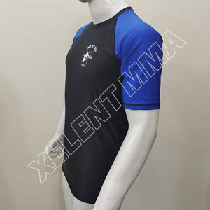 Rashguard imprimé par sublimation personnalisé Mma Rushguard Bjj OEM Mma Rashguard pour hommes Rashguard à manches courtes - Product Image 2