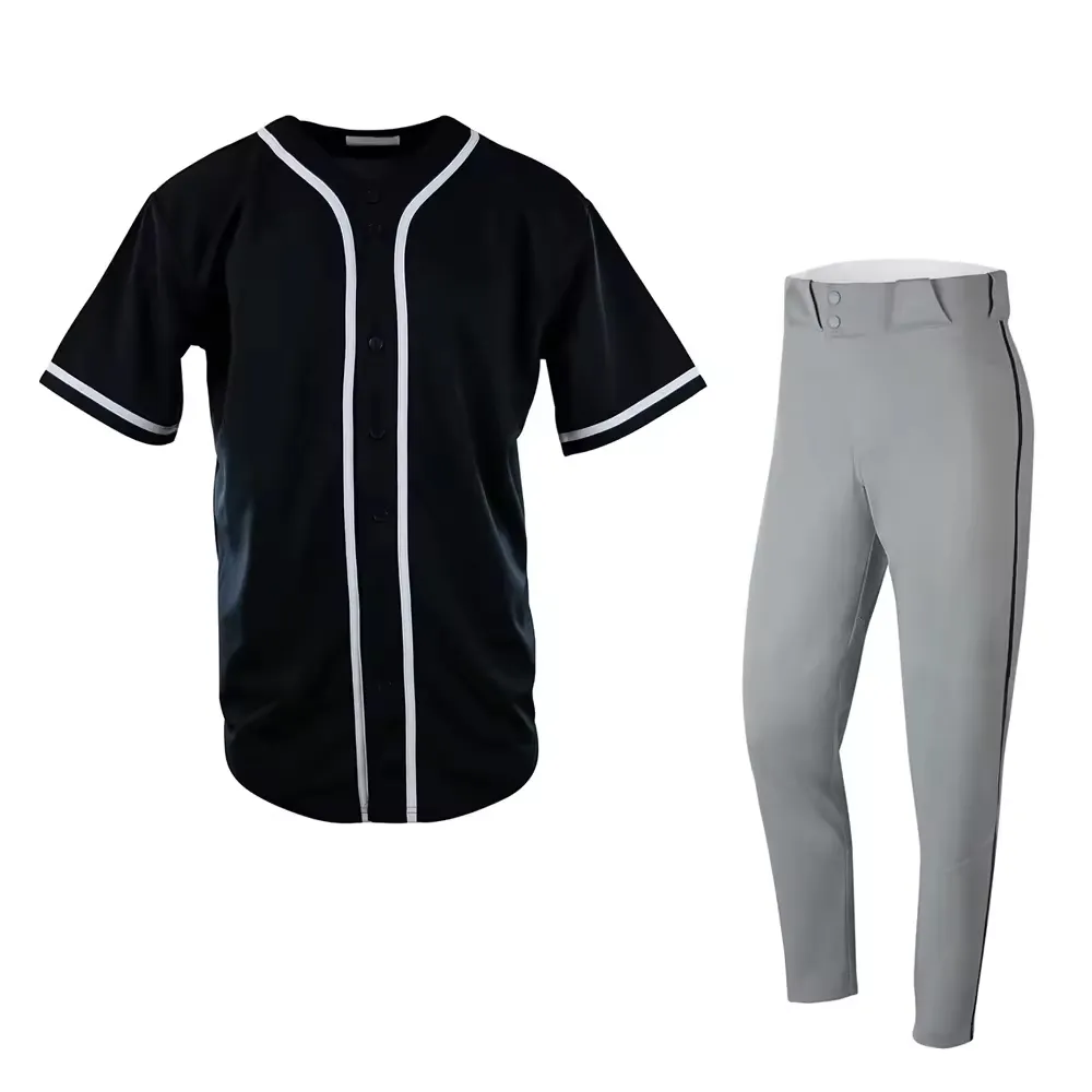 Top Trending Custom Logo Baseball Uniform Sublimation Jersey Baseball Shorts Sleeveless Jersey Breathable Baseball Uniform