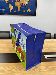 ราคาดีสำหรับถุงช้อปปิ้งรีไซเคิล PP ทอ/ไม่ทอถุงช้อปปิ้งที่มีการพิมพ์ที่มีคุณภาพและสีที่กำหนดเอง - Product Image 5