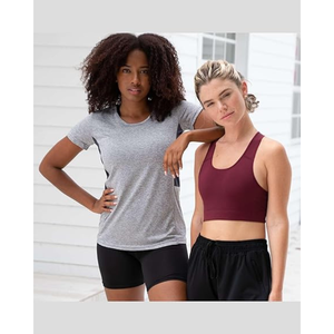 Lot de 5 t-shirts d'entraînement pour femmes, hauts athlétiques à manches courtes, chemises de sport Fitness Yoga Gym, grandes tailles disponibles - Product Image 3