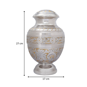 โกศใส่เถ้ากระดูกทองเหลืองสำหรับผู้ใหญ่สำหรับงานศพงานศพงานศพบ้านโกศสำหรับมนุษย์และสัตว์เลี้ยงขี้เถ้า - Product Image 3