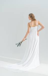 Vestido de algodón de verano para mujer con bordado floral, diseño de moda y decoración de botones, Top transpirable de manga larga para mujer - Product Image 3