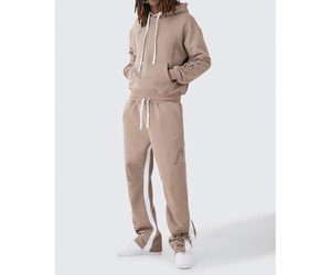 ชุดวอร์มผ้าฝ้าย100% กระเซ็นมีฮู้ดสำหรับผู้ชายชุดวอร์มสีกระเด็นสำหรับฤดูหนาวขนาดใหญ่ออกแบบได้ตามที่ต้องการ - Product Image 4