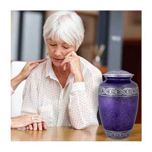 Design & Crafted Aluminium Cremation Urn Unique Funeral Items Aluminum Urn Cremation Exporter From India With Export Quality - Product Image 1