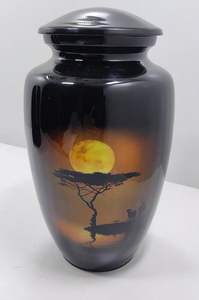 Urna de cremación para adultos, soporte para cenizas humanas, urnas de recuerdo, tarro grande para cenizas conmemorativas con bolsa de terciopelo - Product Image 2