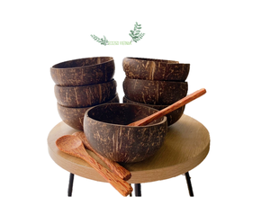 Cuenco de cáscara de coco natural decoración artesanal creativa - Product Image 5