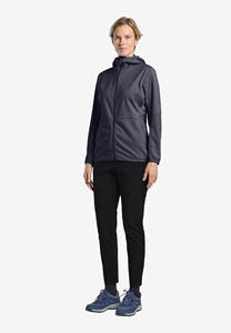 Veste Softshell Noire Imperméable de Haute Qualité pour Femme avec Logo Personnalisé, Manches Longues, Respirante, Coupe-Vent, pour la Course et les Activités de Plein Air - Product Image 6