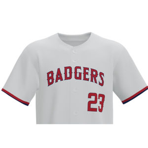 Chemises d'uniforme de baseball et de softball pour hommes adultes personnalisées, 100% polyester, 300g, tissu respirant à séchage rapide, impression par transfert par sublimation - Product Image 3