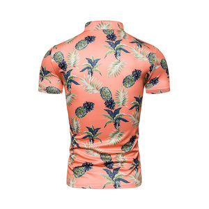 Estilo de playa de algodón de poliéster de alta calidad para hombre para Polo impreso personalizado verano Casual moda corto sólido Terry Golf Logo - Product Image 3