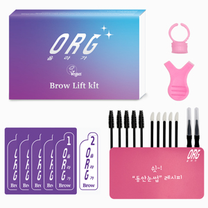 [MAZAL] Kit de permanente para cejas ORG, productos de belleza más vendidos, seguro y fácil de usar en casa, kit de permanente para maquillaje de ojos, colores vivos y llamativos - Product Image 1