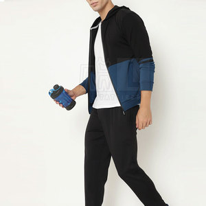 Conjunto Deportivo de Forro Polar para Hombre, con Capucha, Casual, Sólido, Talla Grande, Transpirable, Cintura Elástica - Product Image 5