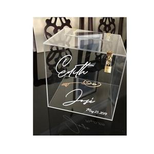 Newest design acrylic <b>card</b> <b>box</b> with prime quality customized shape <b>card</b> <b>box</b> <b>for</b> <b>wedding</b> <b>card</b> storage <b>box</b> in bulk - Product Image 5