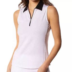 Index <b>Women</b> Sleeveless <b>Polo</b> <b>Shirt</b> <b>Black</b> Quick Dry Knitted Casual Sportswear - Product Image 4