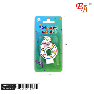 5.5 \ "No.6 forniture per decorazioni torte di Design compleanno 144 pz/candela di compleanno in cartone - Product Image 1