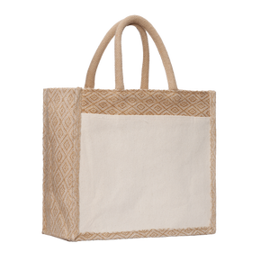 Bolsa de Yute Biodegradable con Bolsillo, Ecológica y Elegante para Uso Diario, Regalos, Publicidad, Kits Corporativos - Product Image 1
