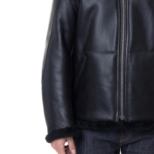 2025 Premium Men's Comfortable Stand Collar Front Custom Logo Printed <b>Winter</b> <b>Leather</b> <b>Jacket</b> OEM Serviced High-quality - Product Image 6