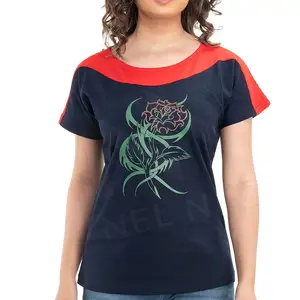 Удобные фабричные женские футболки Дышащие Лучшие продажи женские футболки Новый дизайн женские футболки