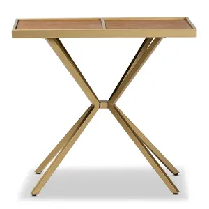 Table console en métal plaqué or de qualité supérieure Table basse élégante avec cadre élégant pour la maison ou l'hôtel Vente chaude - Product Image 6