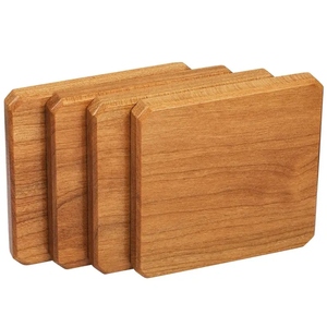 Ensemble de sous-verres en bois naturel élégant et moderne pour le thé, le café et le jus de fruits tapis ronds pour la cuisine et la décoration intérieure - Product Image 3