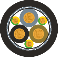 Cable de Accionamiento para Motor Industrial |   Cable de Conexión VFD 600W Serie BP 310A IP68 para Inversor OMDS33/012-MC CNC Motion - Product Image 3