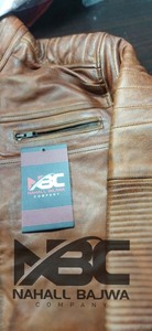 Veste de moto en cuir véritable/vente en gros, nouveau Style pour hommes. - Product Image 3