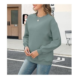 New Arrival Luxury Long Sleeve Neck Solid Comfortable Casual <b>Women's</b> Cotton Heavyweight Waterproof Winter Sweatshirt Bangladesh - Product Image 4