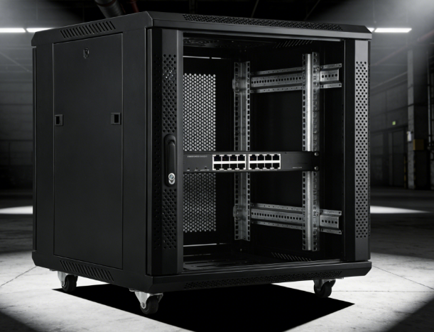 Premium Wanwei Zongheng IT Network Rack Cabinet Server Enclosure Data Center Infrastructure Black Powder Coated Steel Frame