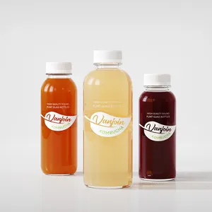 Botol Kombucha Kualitas Tinggi 300Ml Tutup Tahan Tamper 10Oz Botol Kaca Minuman Karbonasi untuk Teh Kombucha