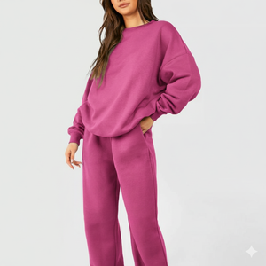 Solid Color Crewneck Sweatshirt For Women Ideal For Gym, <b>Travel</b>, Casual Wear And Cozy Winter Outfits - Product Image 1