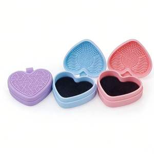 Nueva Bandeja de Silicona en Forma de Corazón para Cuidado de la Belleza, Herramienta de Maquillaje, Lavabo de Doble Uso Húmedo y Seco para el Hogar - Product Image 5