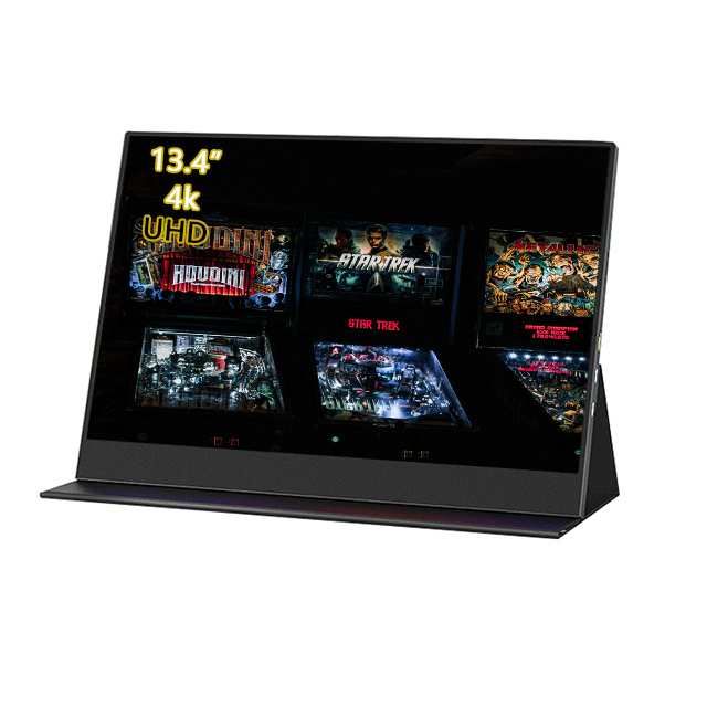 Best ZWBA Portable Monitor Laptops 13.4 Inch 4K(3840*2160) IPS Kickstand Built-in Speaker Gaming HD+USB Type-C 60Hz Extending