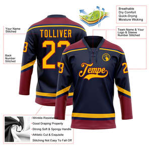 Práctica de hockey sobre hielo en blanco Jersey League Jersey Team Jersey EE. UU. Y Europa - Product Image 6