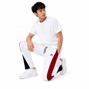 Custom Sports <b>Trousers</b> <b>Elastic</b> <b>Waist</b> Side Pocket Straight Leg Color Block Training Jogger men's pants Wholesale Bulk Supplier - Product Image 5