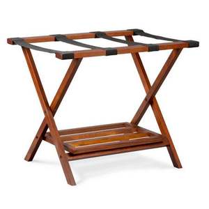 Portaequipajes clásico de madera hecho a mano construido para durabilidad, elegancia y funcionalidad en dormitorios de invitados y hoteles - Product Image 4