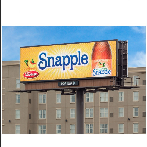 Customized Outdoor LED Billboard Screen P4 to P10 Pole Mount Display with High Brightness & Waterproof Design for Advertising