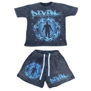 Conjunto de pantalones cortos de alta calidad para hombre, conjunto de pantalones cortos para uso en exteriores para hombre, conjunto de pantalones cortos de estilo informal de algodón suave de verano para hombre - Product Image 2